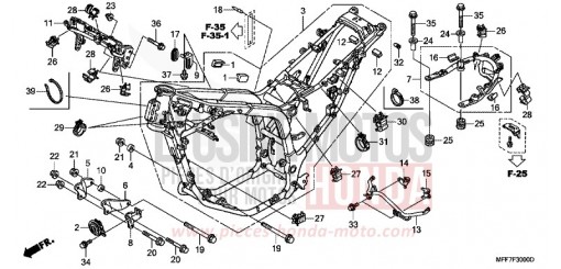 FRAME BODY XL700VA8 de 2008
